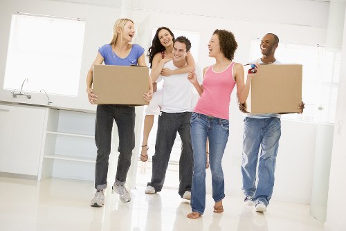 Local removals team working in Old Ford near residential flats