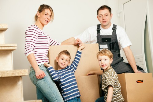Local movers handling office furniture and stock with care