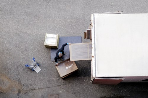 Packed van ready for a small move in Old Ford