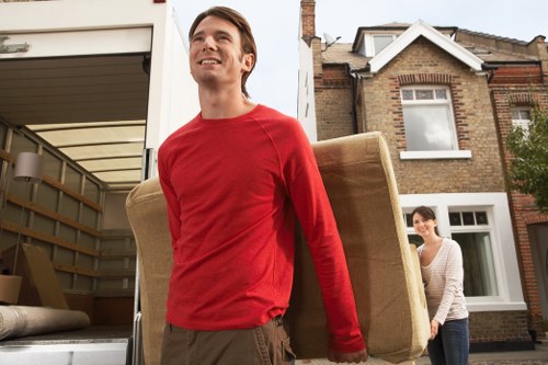 Professional removal van service near Old Ford streets