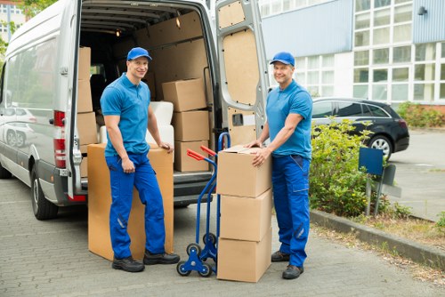 Local removals team handling a flat move in Old Ford