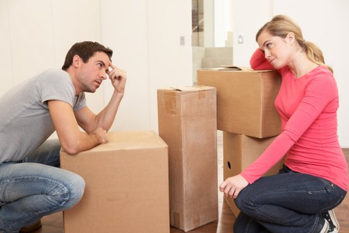 Removal van serving flats and homes around Old Ford
